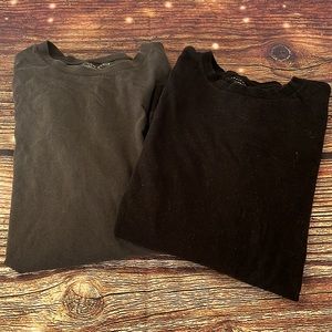 Bundle of American Eagle Supersoft Longsleeve Tees. Black and Gray sz Med